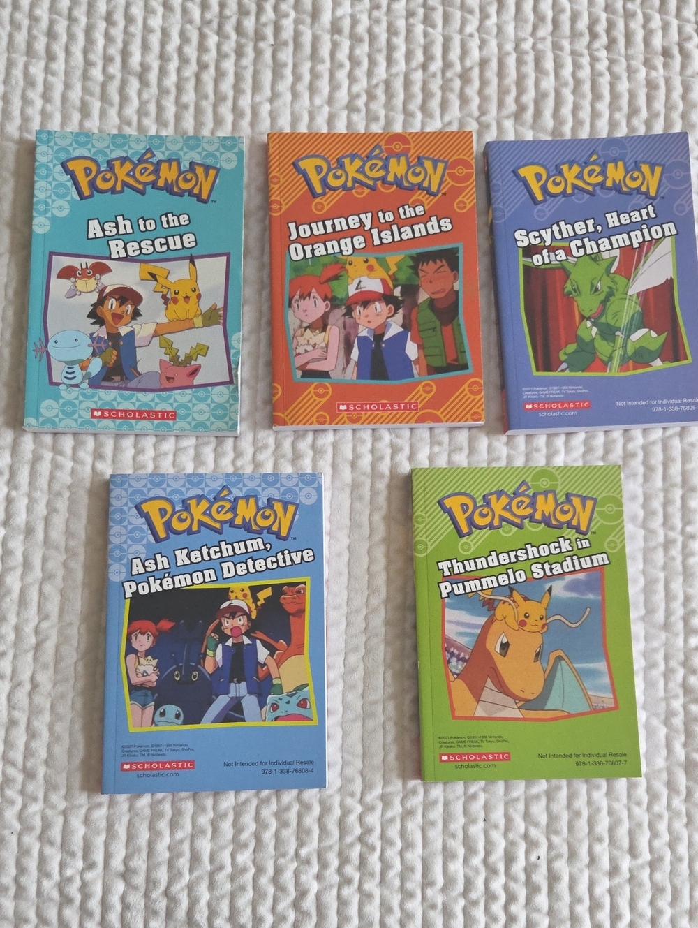Pokemon Scholastic Books, Set Of 5